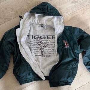 VINTAGE RARE Disney Tigger Graphic Hooded Jacket